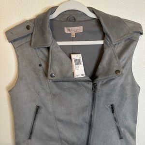 Philosophy Faux Leather Vest NWT